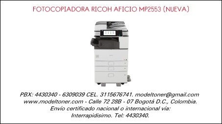 FOTOCOPIADORA RICOH AFICIO MP2553 (NUEVA)