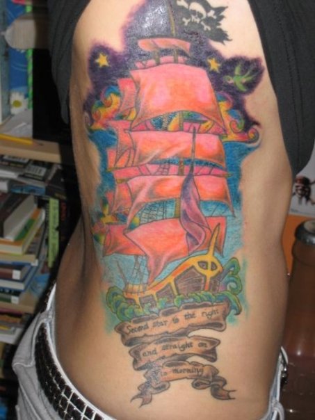 Design Pirate Tattoo Art With Best Coloured Picture 2