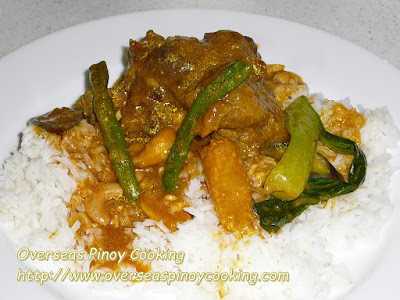 Kasoy Kare Kare Rice