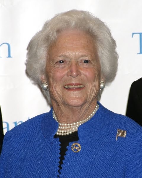 41st First Lady Barbara Bush Posted by Kristin Hopper at 310 AM