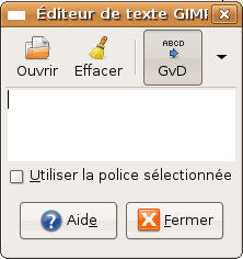 editeur de texte gimp