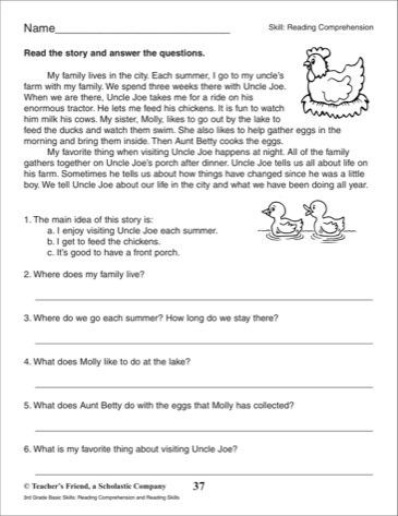 the city school english grade 3 revision worksheets