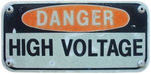 danger high voltage