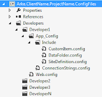 Developer specific configuration