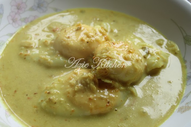 Gulai Telur Itik Cara Kelantan - Azie Kitchen