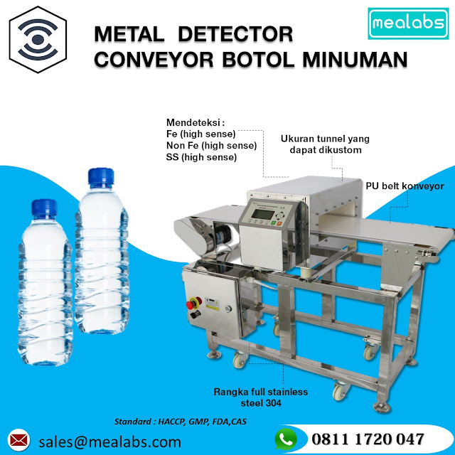 metal detector untuk botol minuman