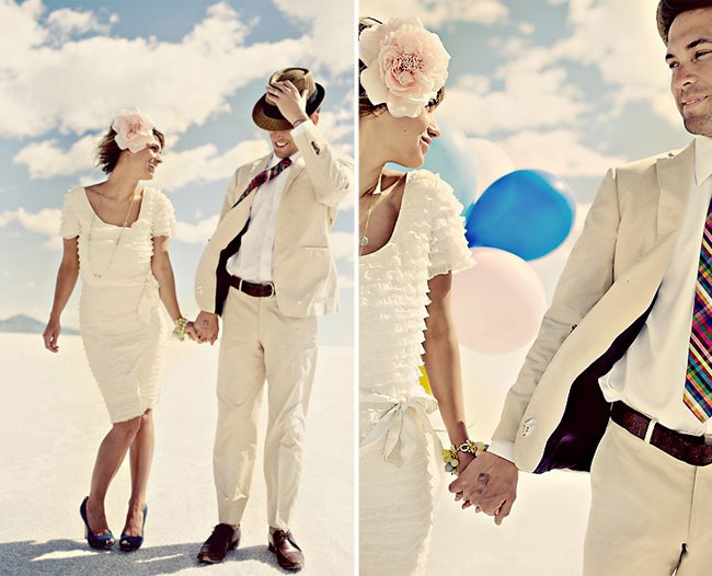 wedding photos day after session salt flats