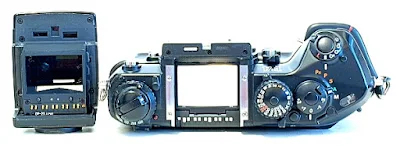 Nikon F4, Top with DP-20 Head on its side