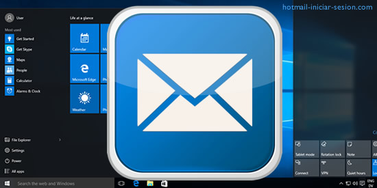cuenta de Outlook con una cuenta local de Windows 10