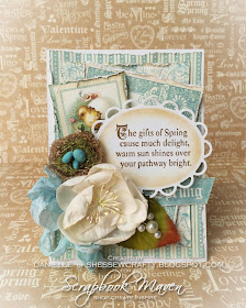 Graohic 45 Sweet Sentiments Easter and Spring Card for scrapbookmaven.com