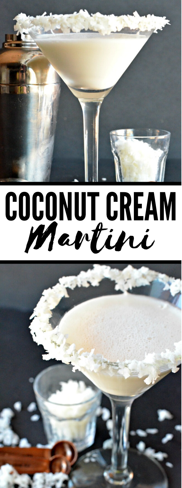 Coconut Cream Martini #drinks #cocktails