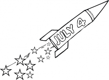 4th Of July Coloring Page