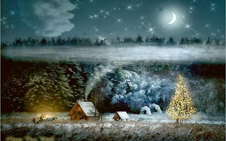 Christmas Night HD Wallpapers, christmas tree in night lights,
