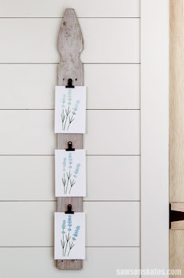 Reclaimed wood diy photo hanging tutorial