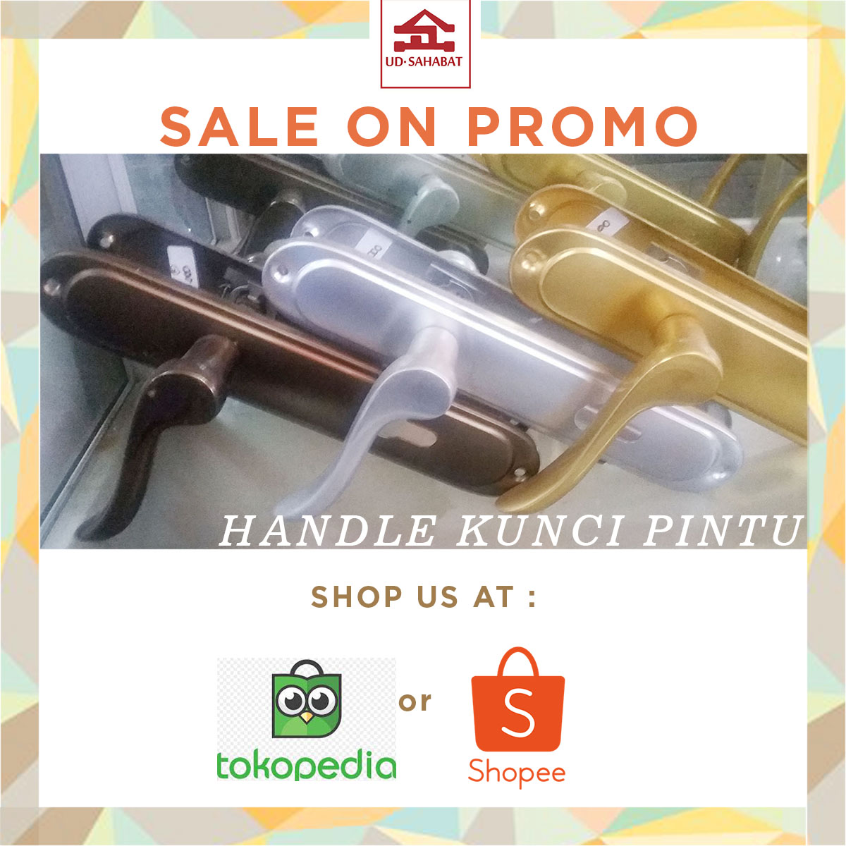 SALE CUCI GUDANG ANEKA HANDLE KUNCI GAGANG PINTU UD 