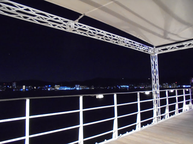 ミシガン船から琵琶湖沿岸が綺麗でした