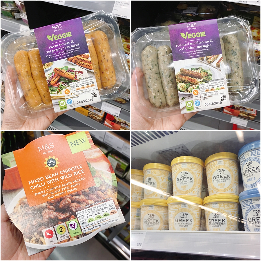 M&S vegetarian products