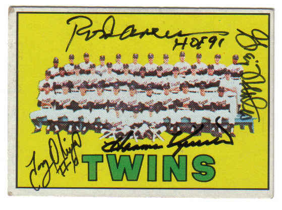 Cards For Twins. Minnesota Twins. The card