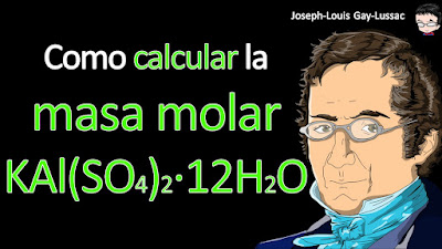 Como calcular la masa molar de KAl(SO4)2⋅12H2O a cuatro cifras significativas