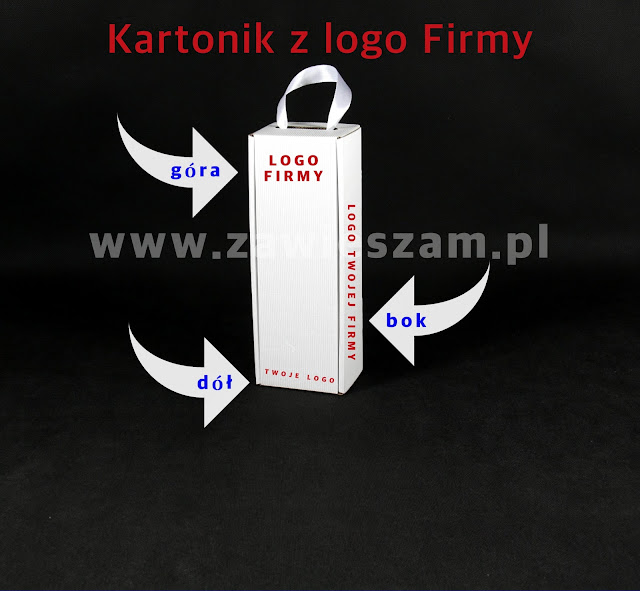 Pudełko z logo firmy