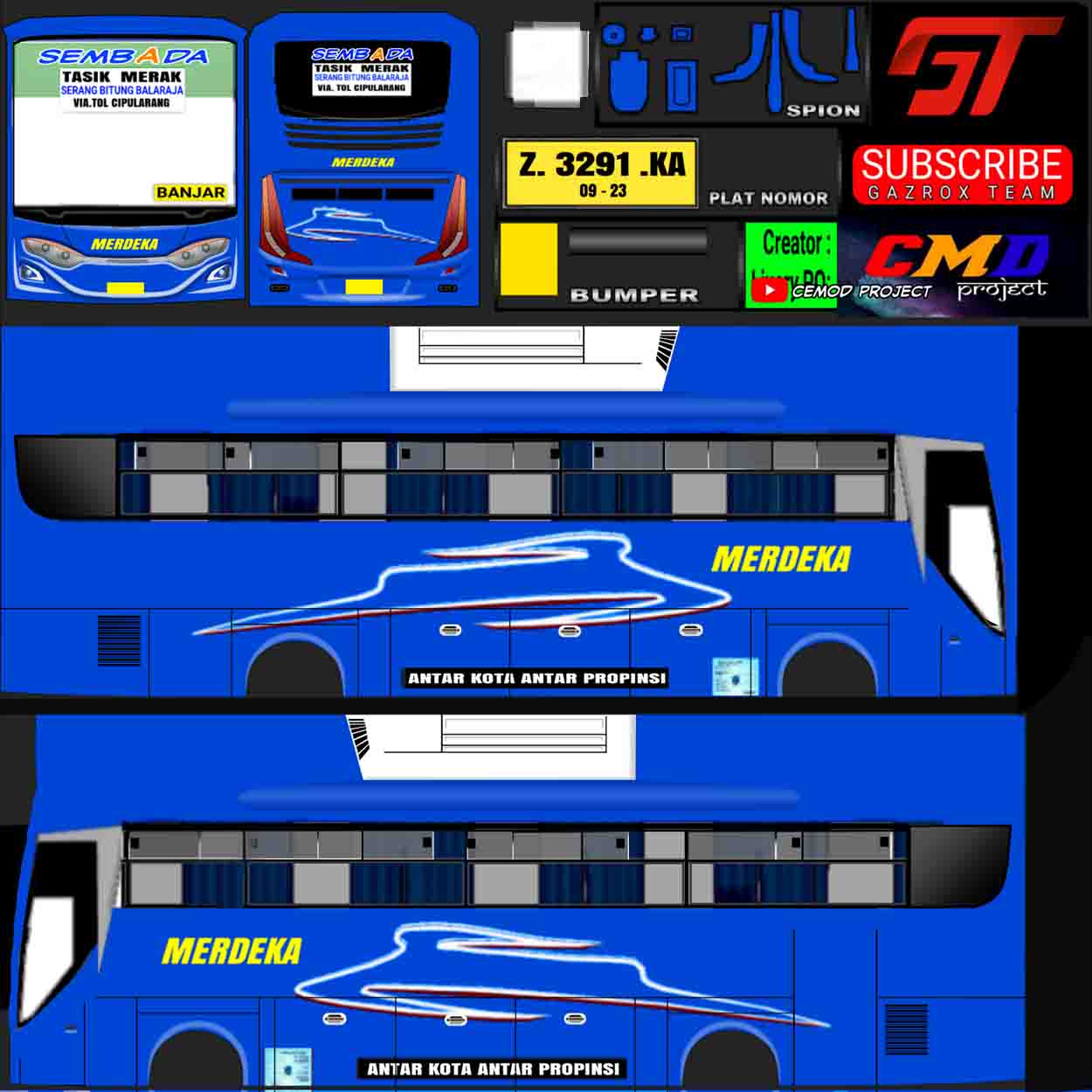 livery bus merdeka jernih