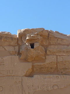 Gargoyle in the temple at Karnak