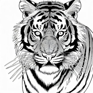 Free Tiger Coloring Pages