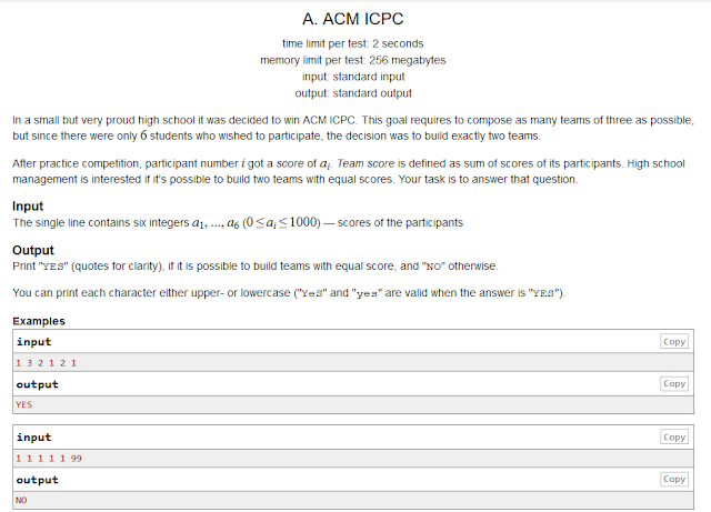 Codeforce 886A ACM ICPC Solution