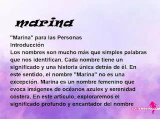 significado del nombre marina