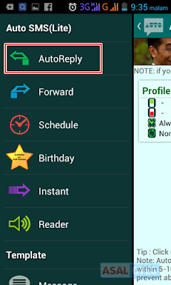 Auto SMS balas sms secara otomatis