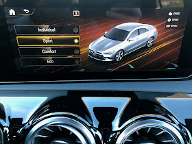 Drive mode display in 2020 Mercedes-Benz CLA250 4MATIC