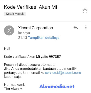 verifikasi akun mi