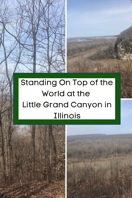 Standing On Top of the World at the Little Grand Canyon in Illinois