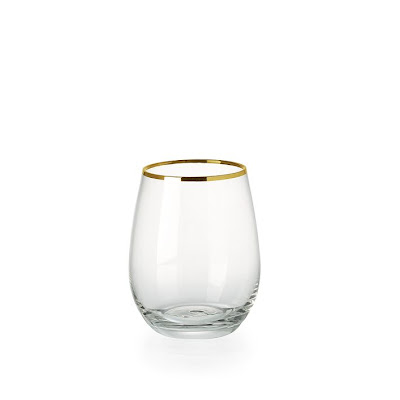 gold rim glass