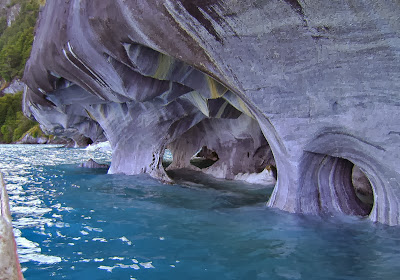 Marble Cathedral Lake General Carrera Chile