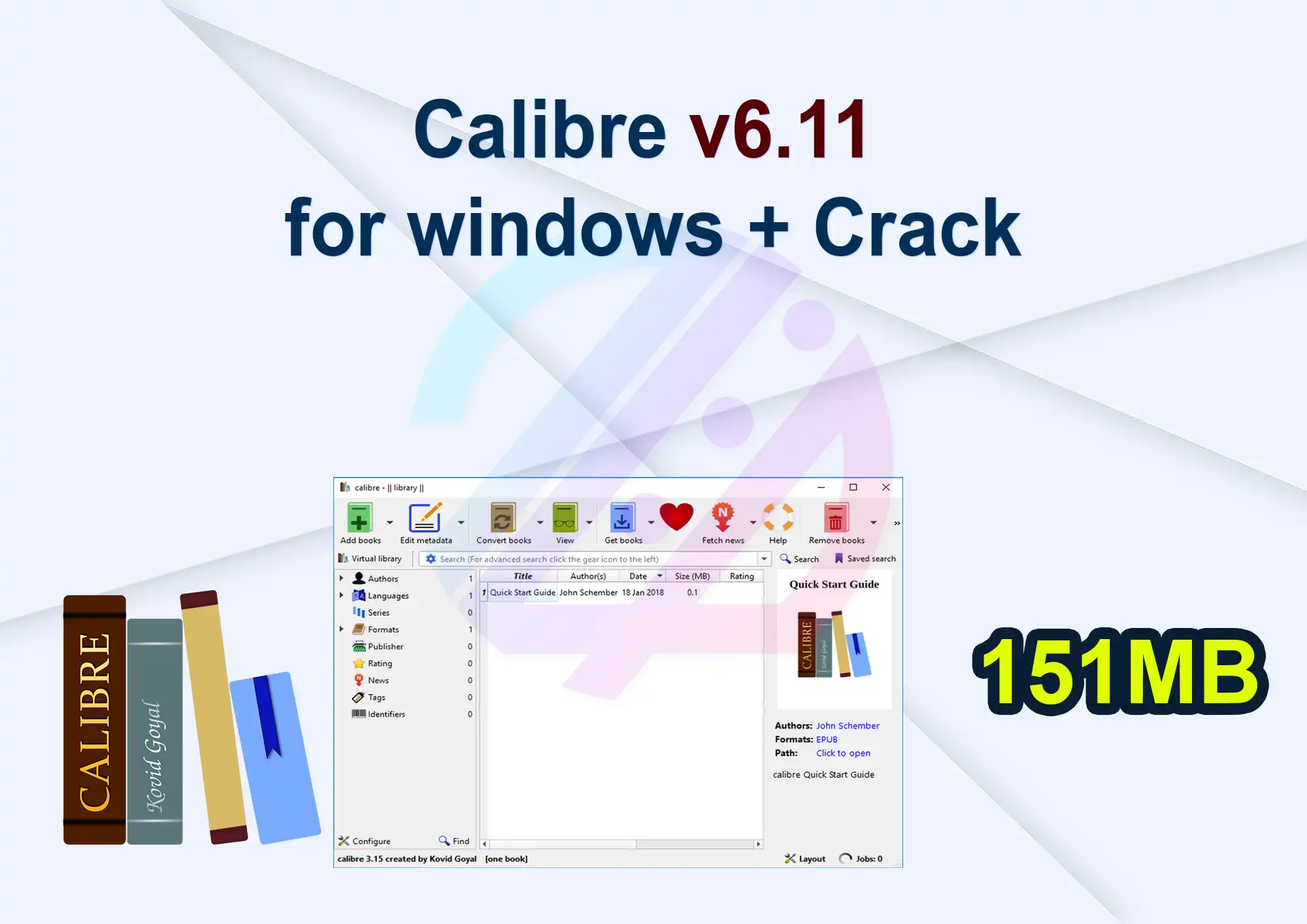 Calibre v6.11 for windows + Crack