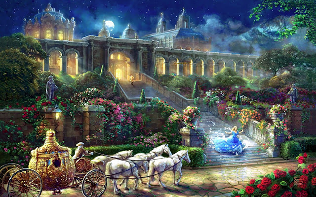 amazing Disney paintings by Thomas Kinkade