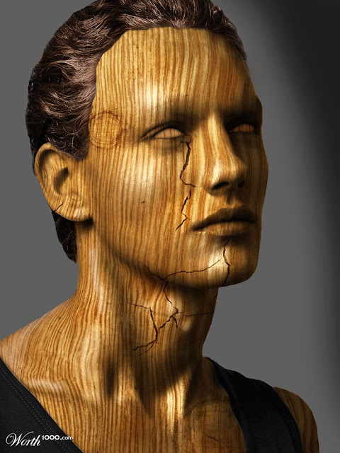 wood facial art