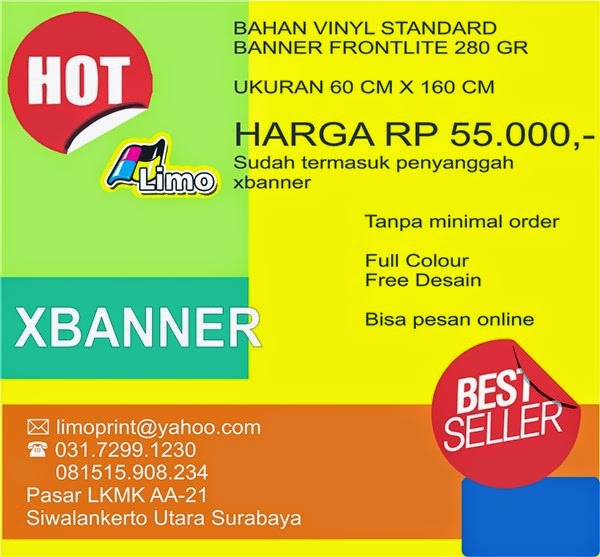 LIMO PRINT: CETAK X BANNER FREE DESAIN