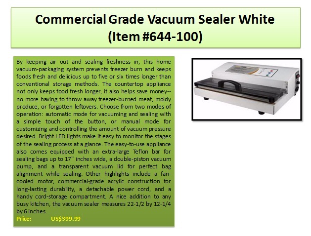 commercial vacuum sealer