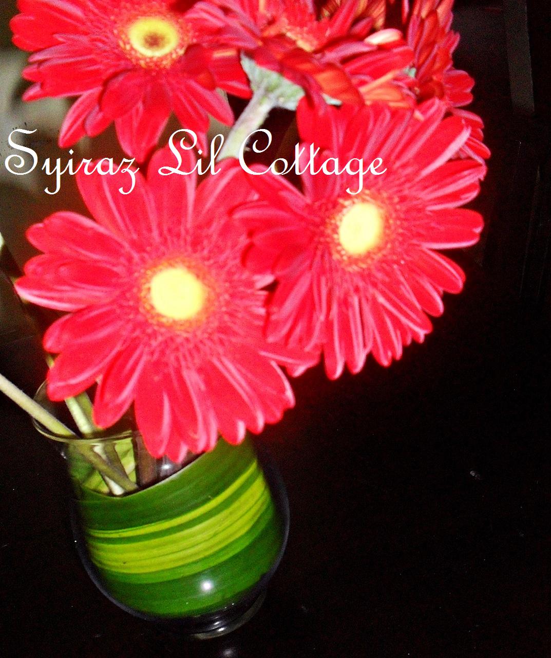 Fresh Flowers Centerpieces. Centerpieces done for Balqis and Hani for their
