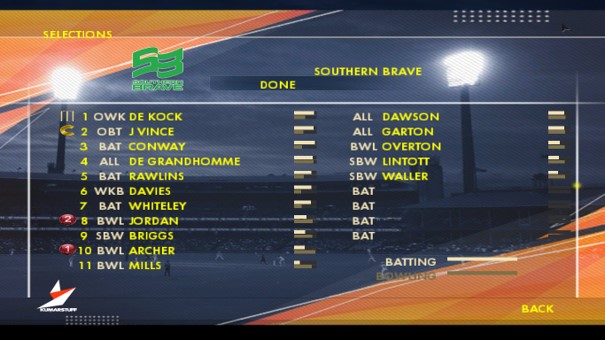 The Hundred 2021 Roster for EA Sports Cricket 07