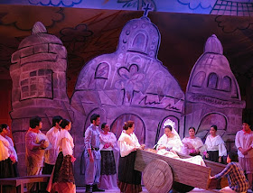 Ateneo de Manila University's production of Walang Sugat - Tenyong dying at the church