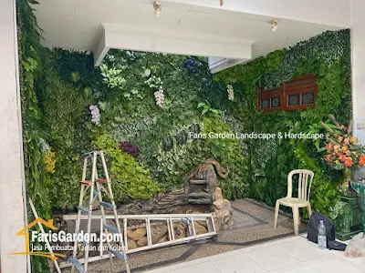 Jasa Vertical Garden di Malang | Tukang Taman Vertical Asli & Vertical Sintetis Malang