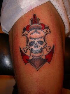 skull anchor tattoos