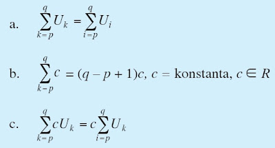 Sifat-Sifat Notasi Sigma