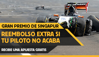 betfair bono 25 euros GP de Singapur de F1 20 septiembre