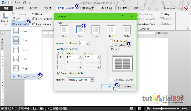 Cara mudah membuat cover buku di Microsoft word + video