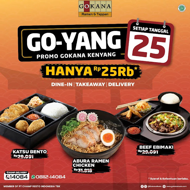 Promo Menu GOKANA Tanggal 25 Hanya 25 Ribu (25 Agustus 2022)