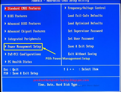 cara setting bios untuk menghidupkan komputer dengan keyboard